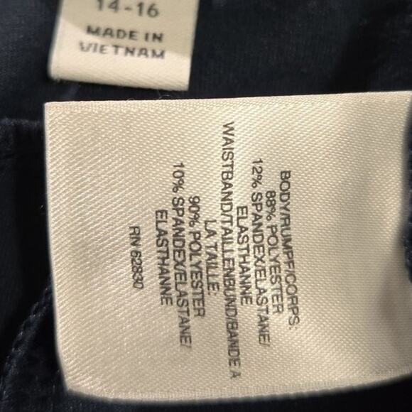 Lands’ End Navy‎ Blue Active Jogger Pants – Women’s Large (14–16) - Picture 3 of 4